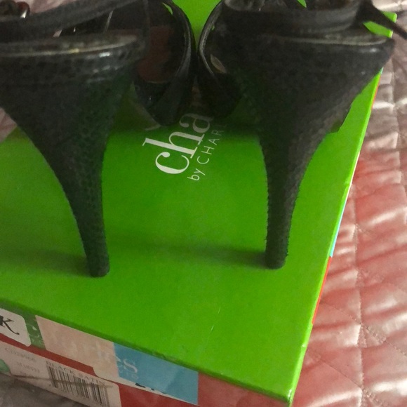 Charles David black satin shoes - Picture 3 of 4